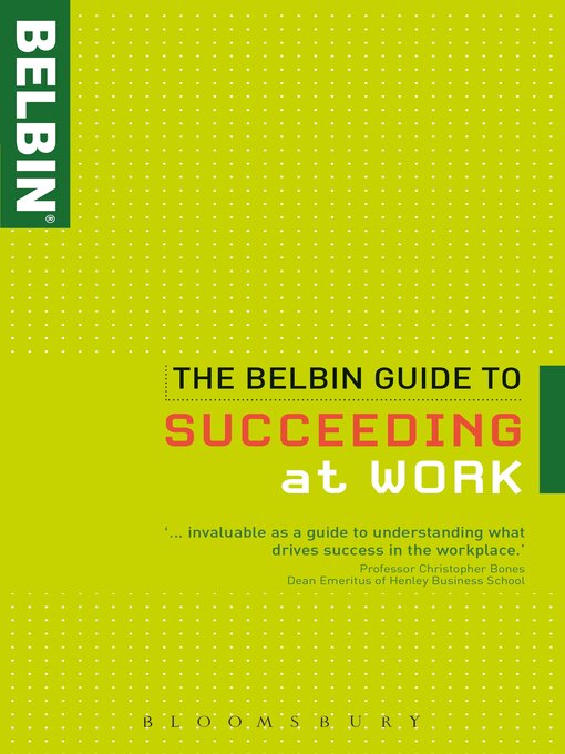 The Belbin Guide to Succeeding at Work (eBook)